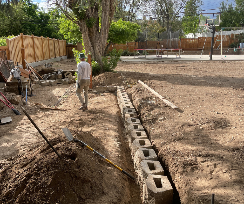 Retaining Wall Installation